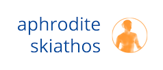 Aphrodite Skiathos logo blue