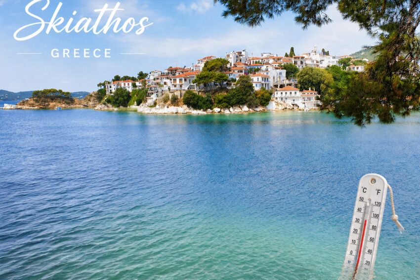 Skiathos water temperature