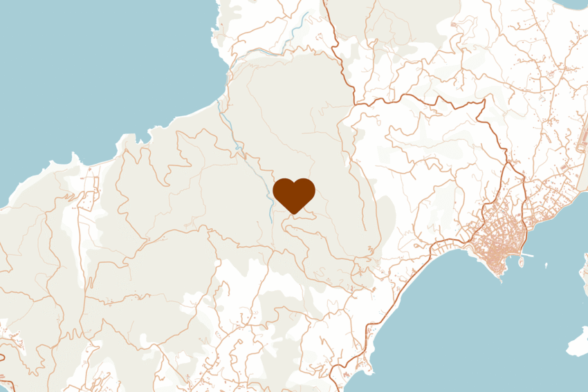 skiathos stylistic map